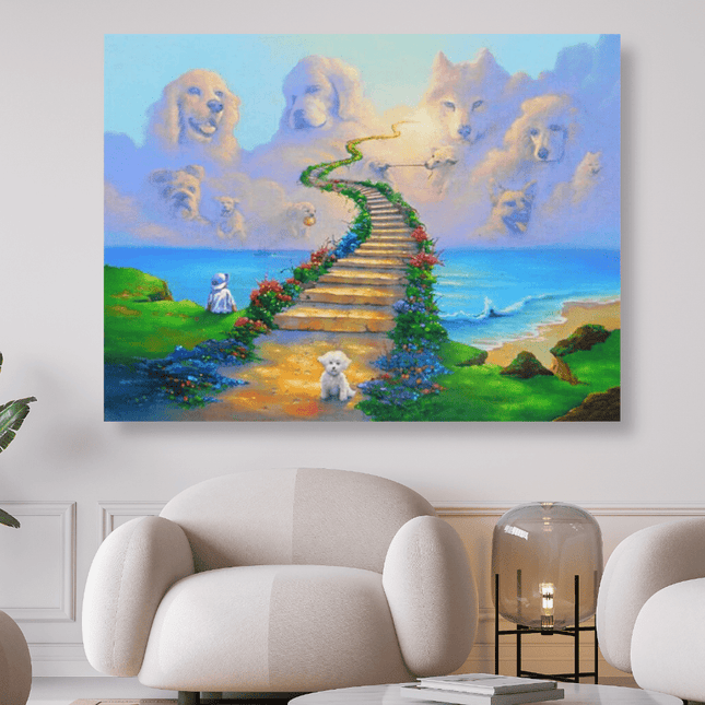 Die Treppe zum Hundehimmel - 5D DIY Diamond Painting