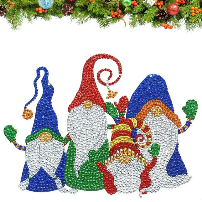 Die vier Wichtel Aufhänger - Diamond Painting