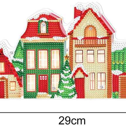 Die Weihnachtshäuser mit LED - Diamond Painting