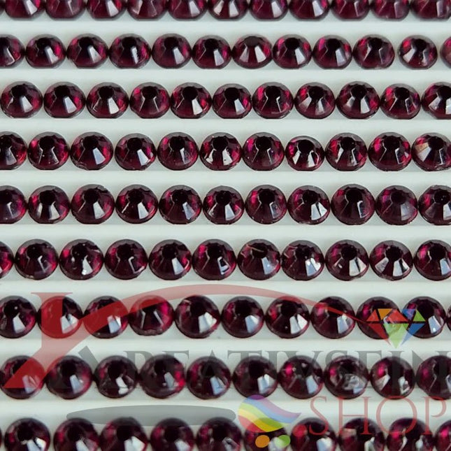 DMC 154 Red VY DK - rund Steine - Strass - Diamond Painting