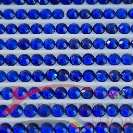 DMC 158 Blue DK - rund Steine - Strass - Diamond Painting