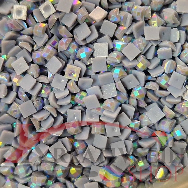 DMC 159 Petrol Blue LT - eckige Steine - Aurora Borealis (AB) - Diamond Painting