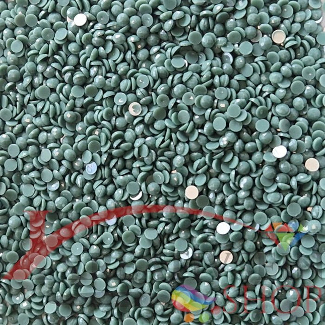 DMC 163 Green - runde Steine - Diamond Painting