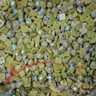 DMC 166 Lime GREEN - eckige Steine - Aurora Borealis (AB) - Diamond Painting