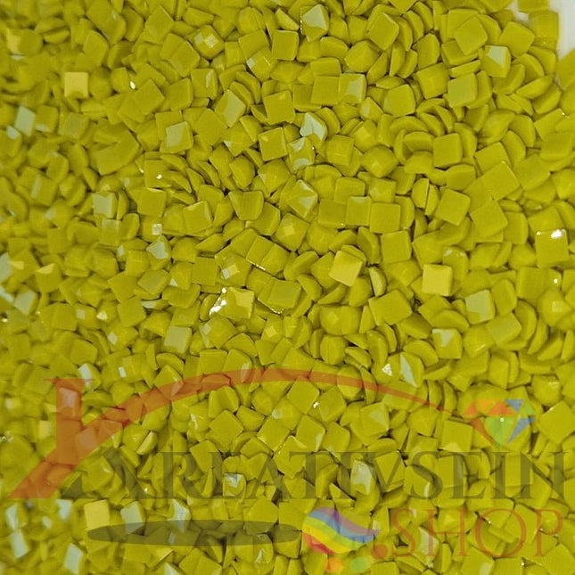 DMC 166 Lime Green - eckige Steine - Diamond Painting