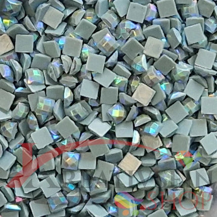 DMC 169 Pewter GREY - eckige Steine - Aurora Borealis (AB) - Diamond Painting