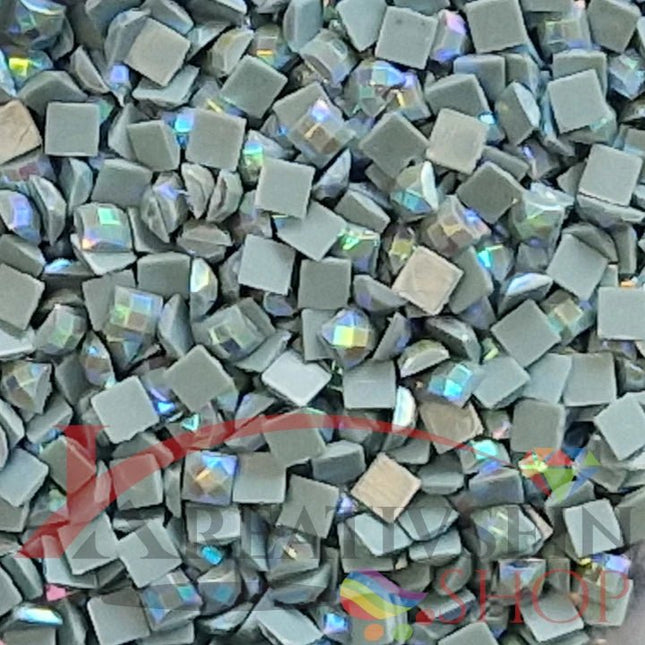 DMC 169 Pewter GREY - eckige Steine - Aurora Borealis (AB) - Diamond Painting