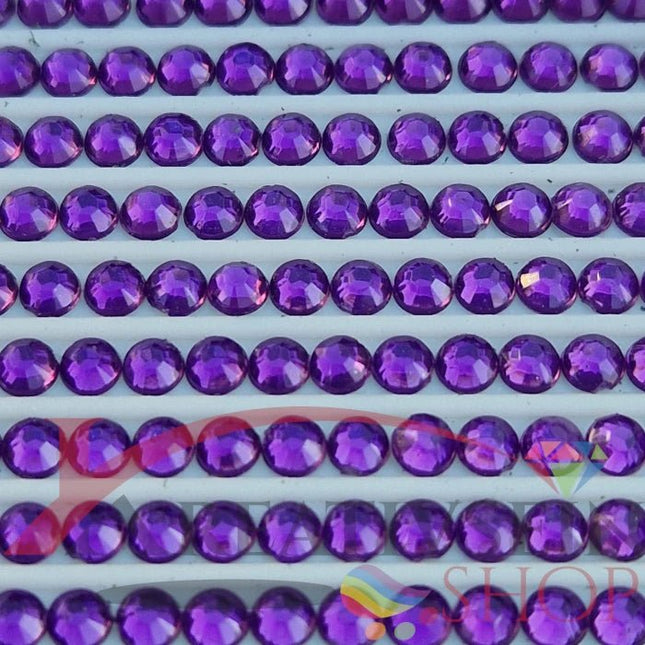 DMC 208 Lavender VY DK - rund Steine - Strass - Diamond Painting