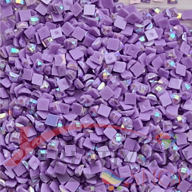 DMC 210 Lavender MED - eckige Steine - Aurora Borealis (AB) - Diamond Painting