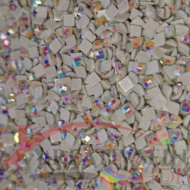 DMC 3024 Brown Grey VY LT - eckige Steine - Aurora Borealis (AB) - Diamond Painting