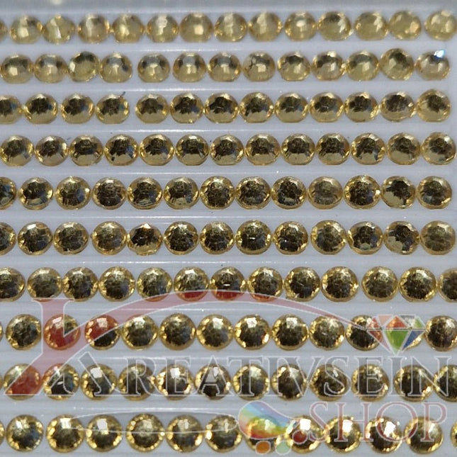 DMC 3046 Yellow Beige MED - rund Steine - Strass - Diamond Painting
