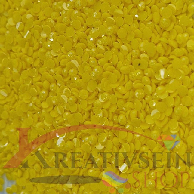 DMC 307 Lemon - runde Steine - Fairy Dust - Diamond Painting