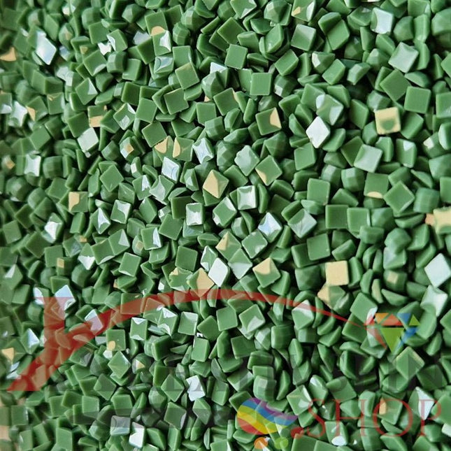 DMC 320 Pistachio Green MED - eckige Steine - Diamond Painting