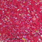 DMC 321 Christmas Red - runde Steine - Aurora Borealis (AB) - Diamond Painting