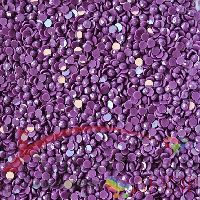 DMC 327 Violet DK - runde Steine - Diamond Painting