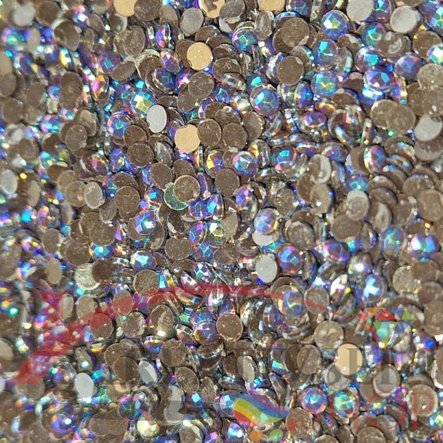 DMC 3371 Black Brown - runde Steine - Aurora Borealis (AB) - Diamond Painting