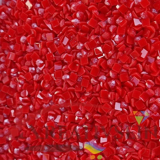 DMC 349 Coral DK - eckige Steine - Fairy Dust - Diamond Painting