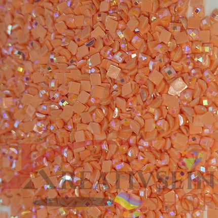 DMC 352 Coral LT - eckige Steine - Aurora Borealis (AB) - Diamond Painting