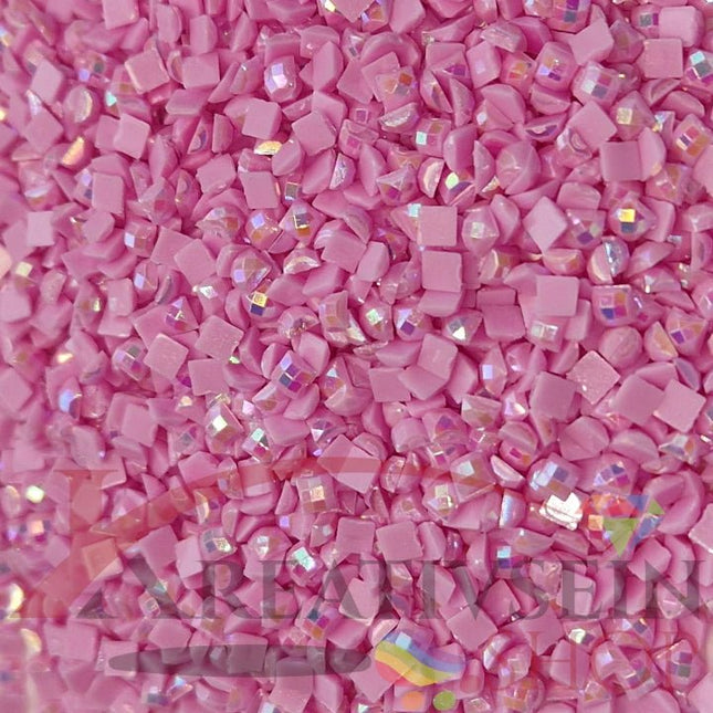 DMC 3608 Plum VY LT - eckige Steine - Aurora Borealis (AB) - Diamond Painting