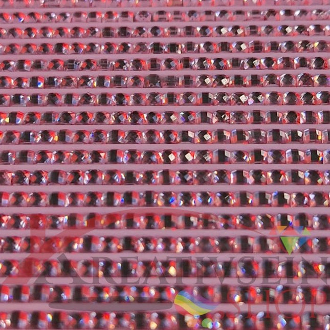 DMC 3609 Plum ULT LT - eckige Steine - Strass - Diamond Painting