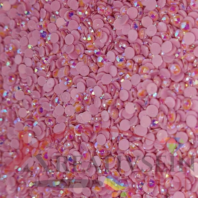 DMC 3609 Plum ULT LT - runde Steine - Aurora Borealis (AB) - Diamond Painting