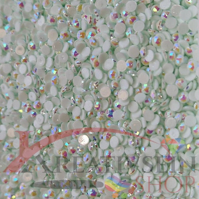 DMC 3756 Baby Blue ULT VY LT - runde Steine - Aurora Borealis (AB) - Diamond Painting