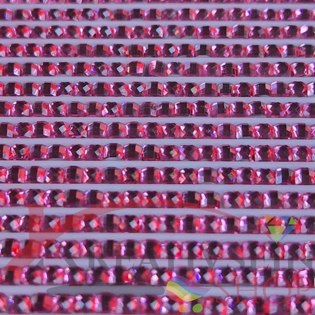 DMC 3805 Cyclamen Pink - eckige Steine - Strass - Diamond Painting