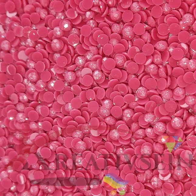 DMC 3805 Cyclamen Pink - runde Steine - Fairy Dust - Diamond Painting