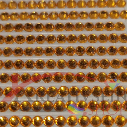 DMC 3825 Pumpkin Pale - rund Steine - Strass - Diamond Painting