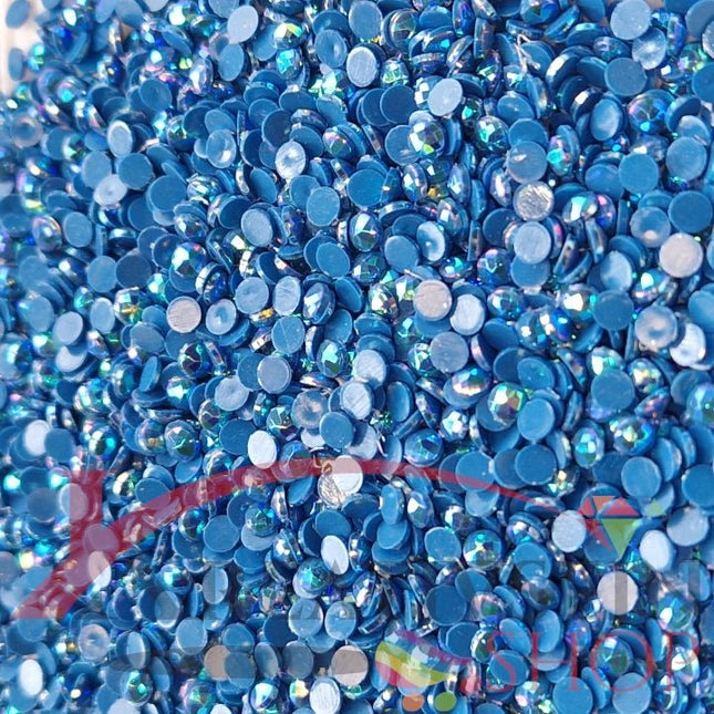 DMC 3842 Wedgwood DK - runde Steine - Aurora Borealis (AB) - Diamond Painting