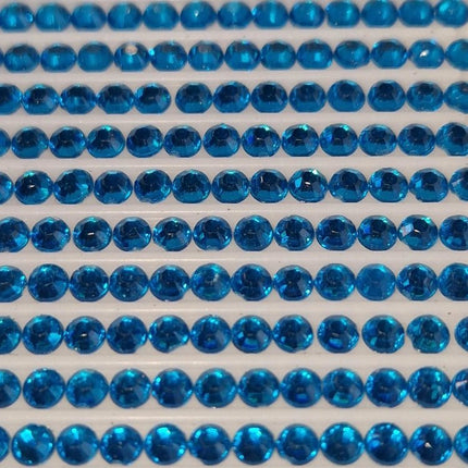 DMC 3843 Electric Blue - rund Steine - Strass - Diamond Painting