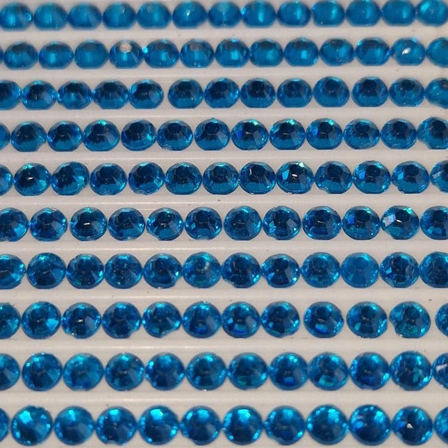 DMC 3843 Electric Blue - rund Steine - Strass - Diamond Painting