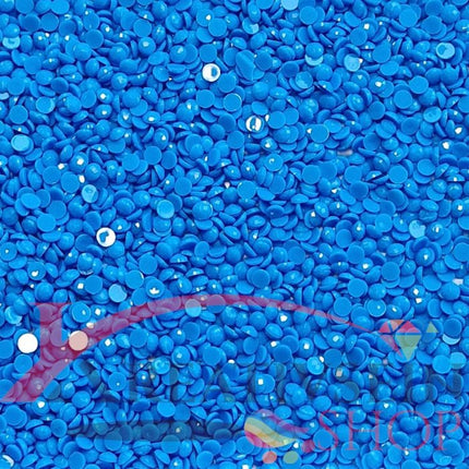 DMC 3843 Electric Blue - runde Steine - Diamond Painting