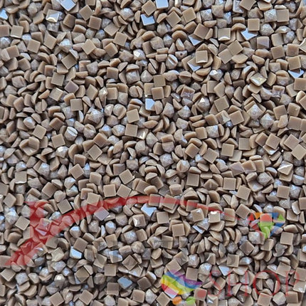 DMC 3863 Mocha Beige MED - eckige Steine - Fairy Dust - Diamond Painting