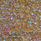 DMC 420 Hazelnut Brown DK - runde Steine - Aurora Borealis (AB) - Diamond Painting
