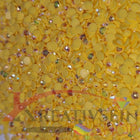 DMC 444 Lemon DK - runde Steine - Aurora Borealis (AB) - Diamond Painting