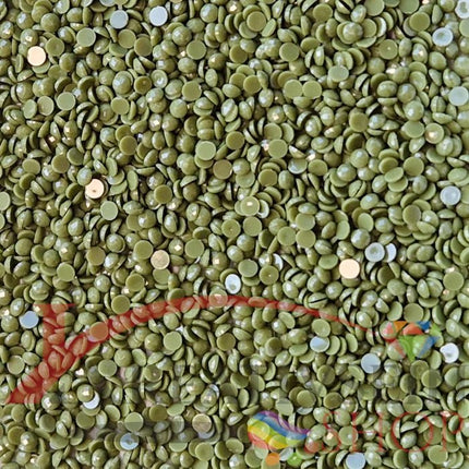DMC 469 Avocado Green - runde Steine - Diamond Painting
