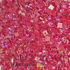 DMC 498 Christmas Red LT - eckige Steine - Aurora Borealis (AB) - Diamond Painting