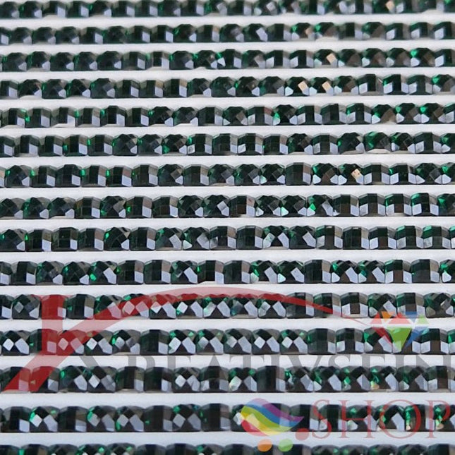 DMC 500 Blue Green VY DK - eckige Steine - Strass - Diamond Painting