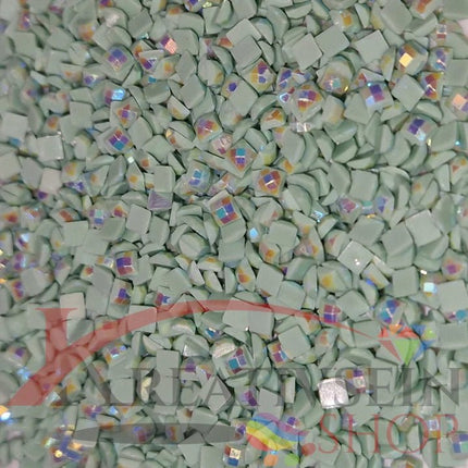 DMC 564 Jade VY LT - eckige Steine - Aurora Borealis (AB) - Diamond Painting