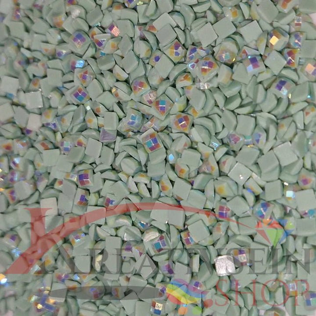 DMC 564 Jade VY LT - eckige Steine - Aurora Borealis (AB) - Diamond Painting