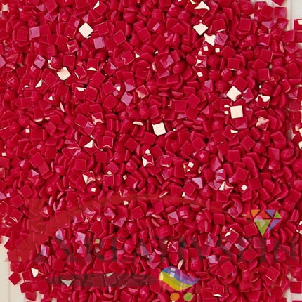 DMC 600 Cranberry VY DK - eckige Steine - Diamond Painting