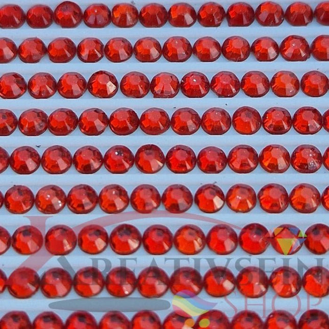 DMC 606 Bright Orange RED - rund Steine - Strass - Diamond Painting