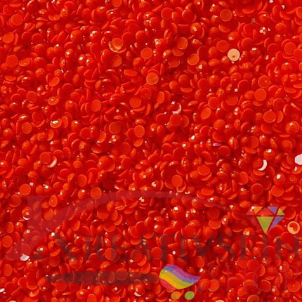 DMC 608 Bright Orange - runde Steine - Diamond Painting