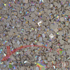 DMC 648 Beaver Grey LT - eckige Steine - Aurora Borealis (AB) - Diamond Painting