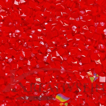 DMC 666 Christmas Red LT - eckige Steine - Fairy Dust - Diamond Painting