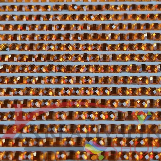 DMC 720 Orange Spice DK - eckige Steine - Strass - Diamond Painting