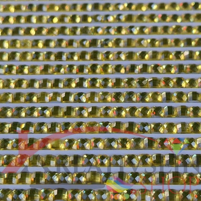 DMC 726 Topaz LT - eckige Steine - Strass - Diamond Painting