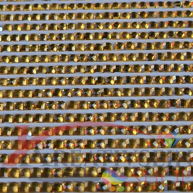 DMC 728 Golden Yellow - eckige Steine - Strass - Diamond Painting