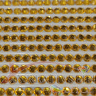 DMC 728 Golden Yellow - rund Steine - Strass - Diamond Painting